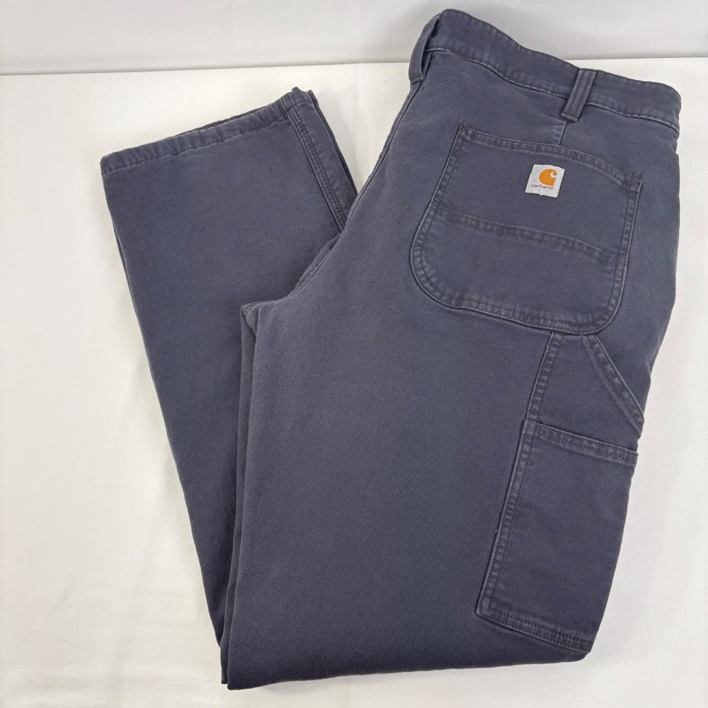 Carhartt Women's Original Fit Fleece Lined Crawford Carpenter Pants Gray Size 14